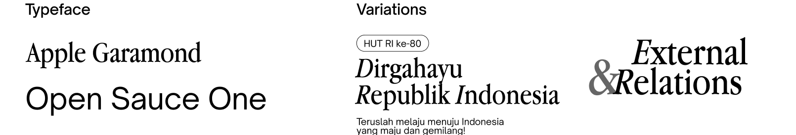 Typography Variations